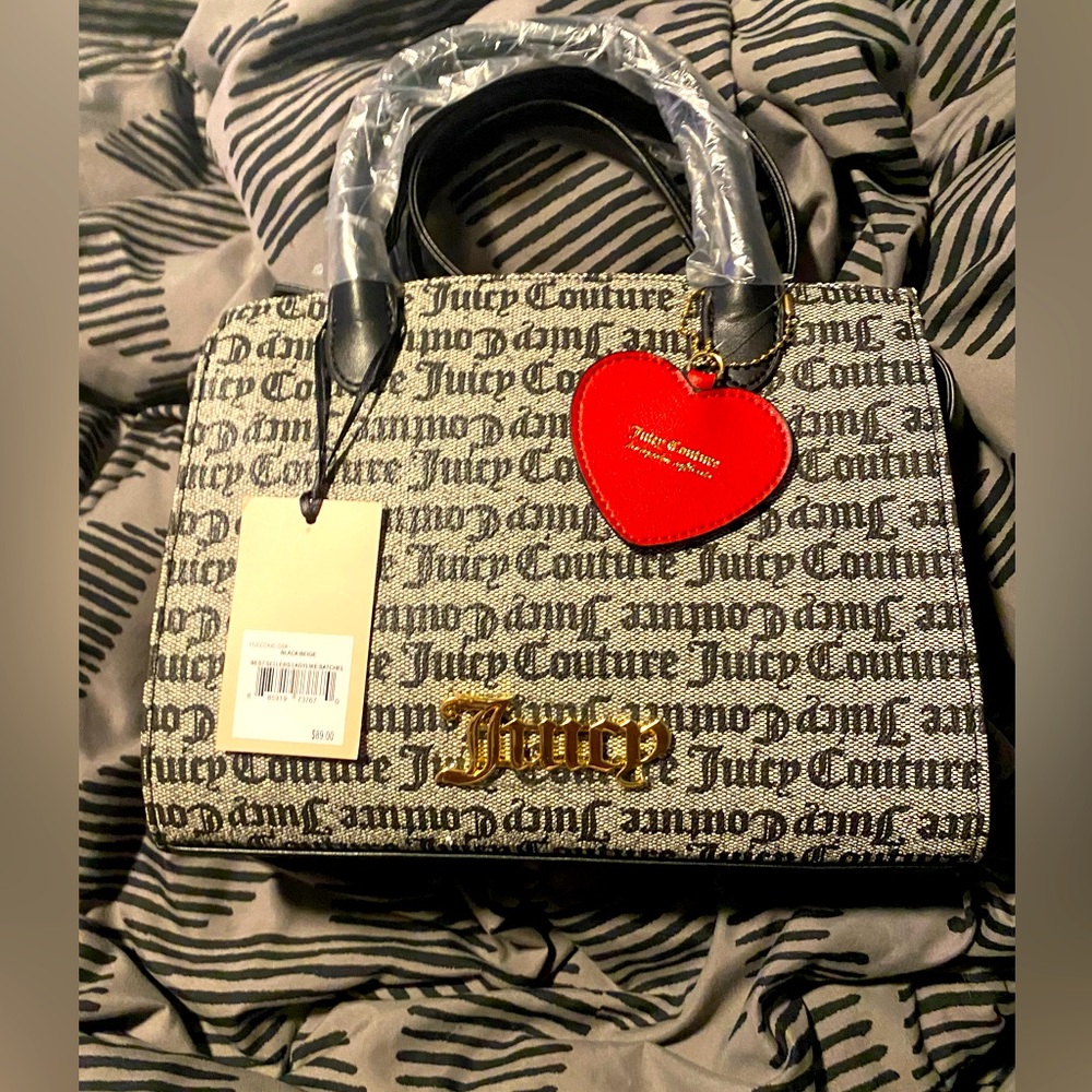 Juicy Couture - Ladylike Satchel (black & beige)